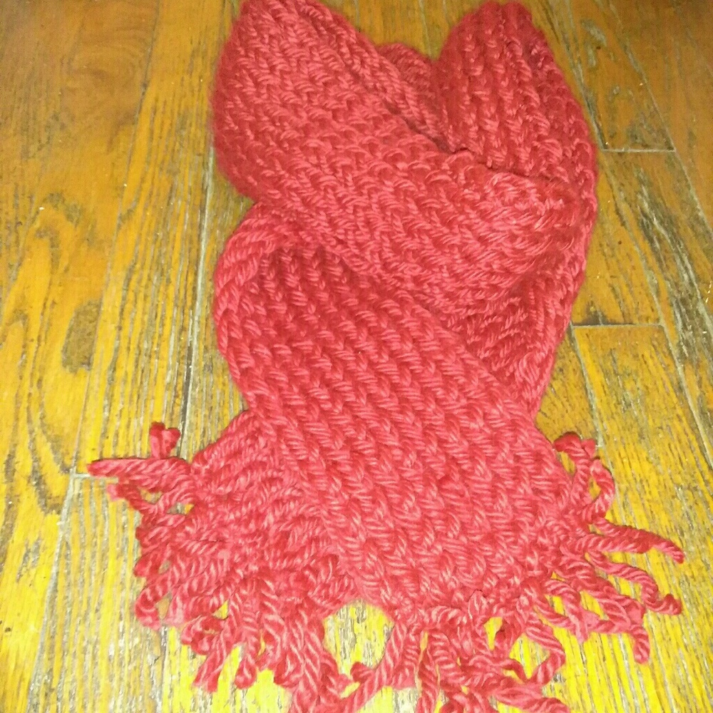 Wine red scarf